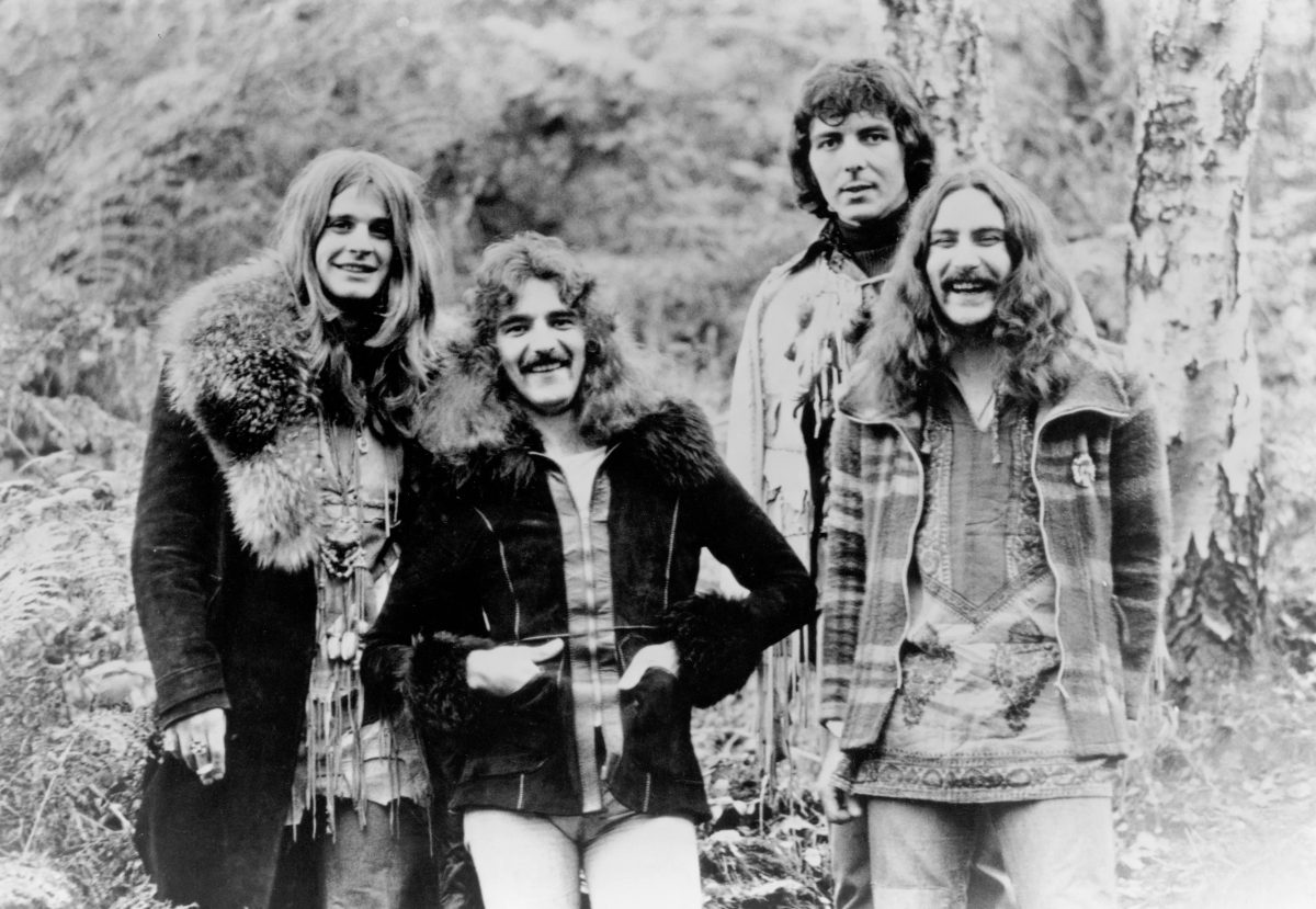 La formación original de Black Sabbath en 1973: Ozzy Osbourne, Geezer Butler, Tony Iommi y Bill Ward