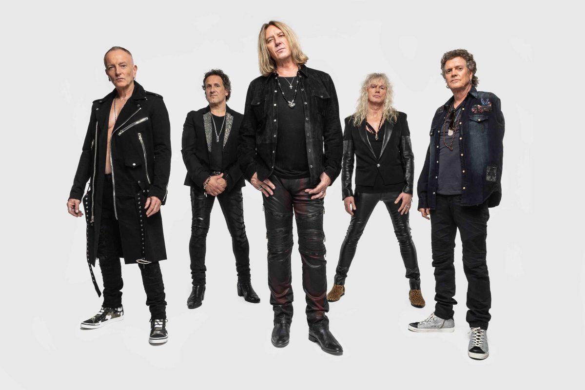 Def Leppard en 2018: Phil Collen, Vivian Campbell, Joe Elliott, Rick Savage y Rick Allen