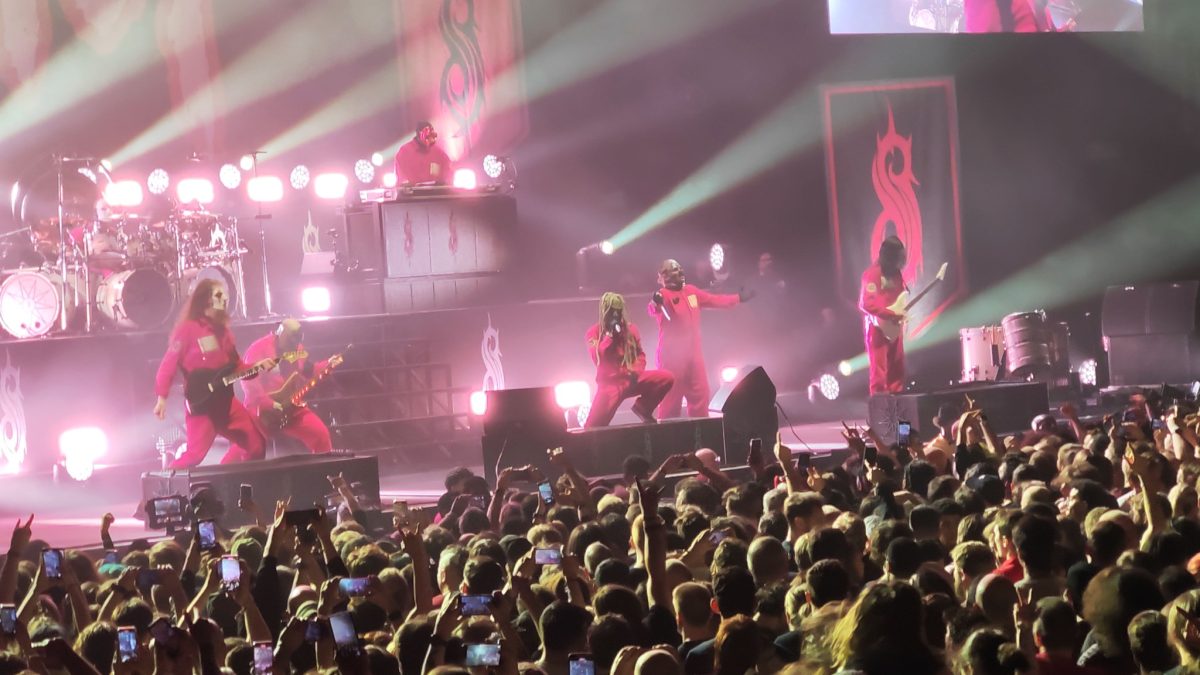Slipknot durante su concierto en el O2 Arena de Londres en diciembre de 2024