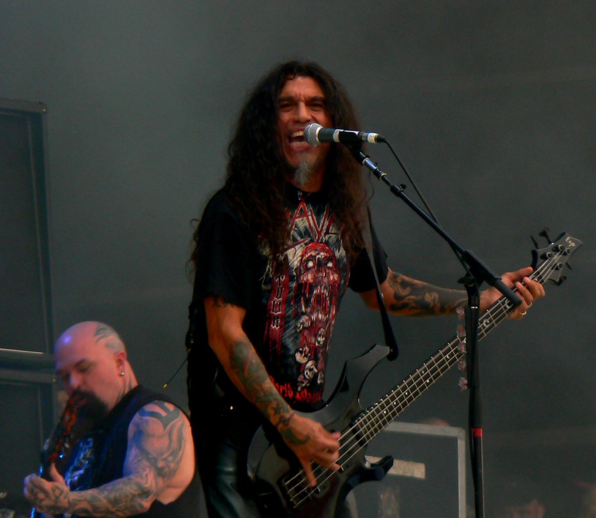 Tom Araya y Kerry King, de Slayer, en directo